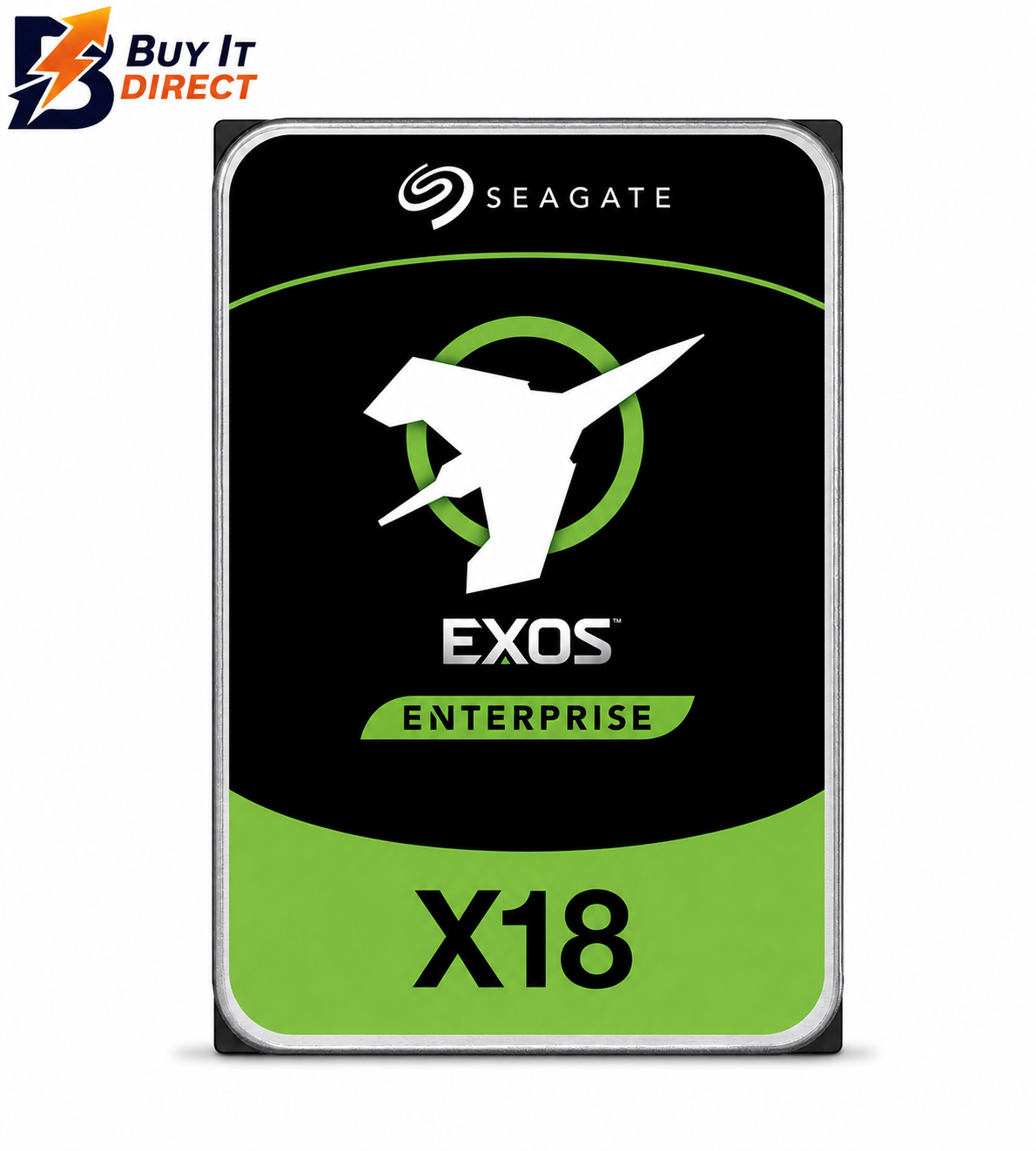 قرص صلب Seagate Exos X18 Enterprise SATA 3.5 بوصة بسعة 14 تيرابايت، بسرعة 7200 دورة في الدقيقة
