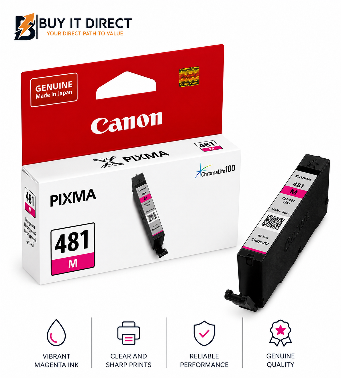 خرطوشة حبر Canon Pixma 481 أرجواني