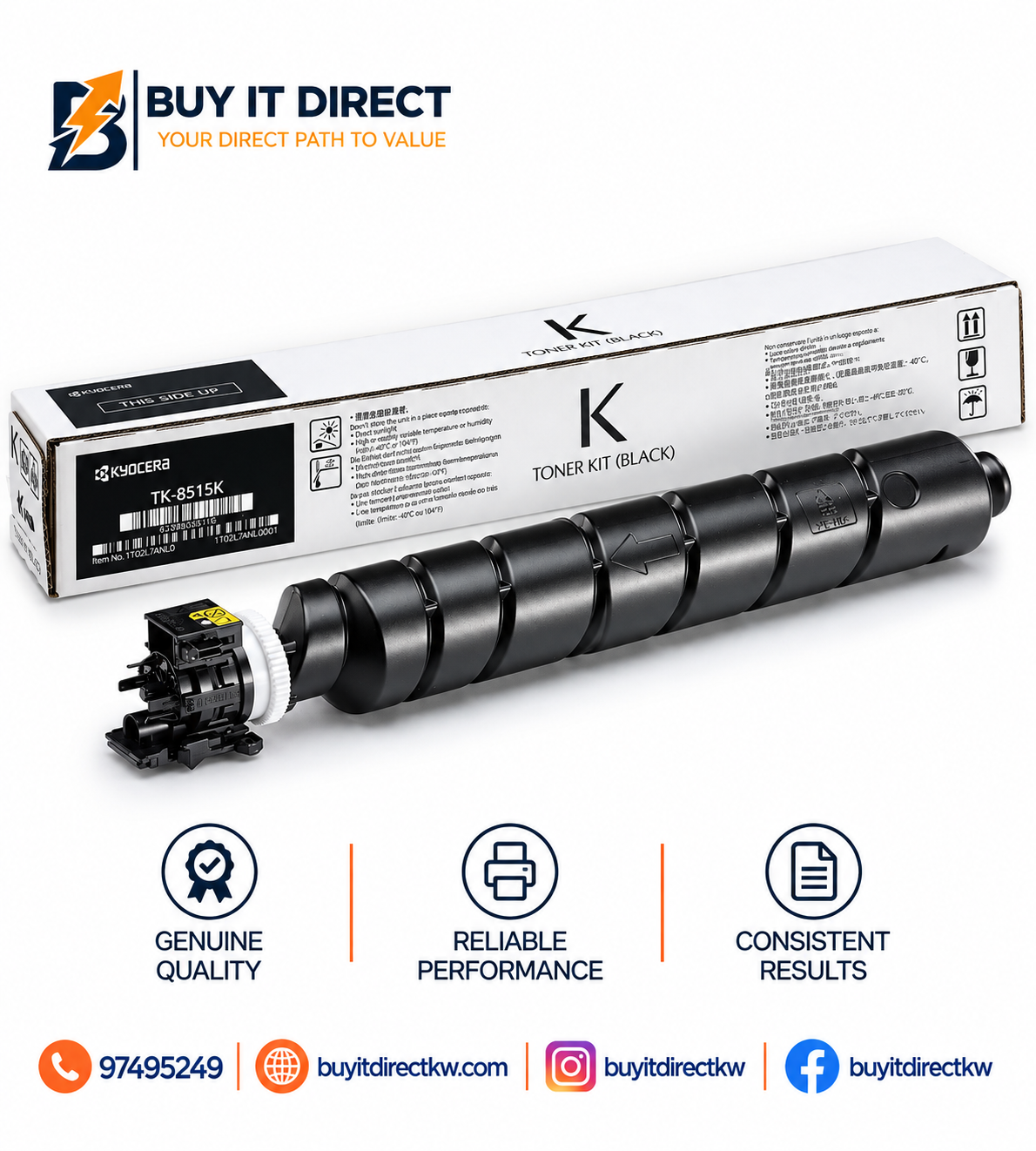 خرطوشة تونر أسود Kyocera TK8515K