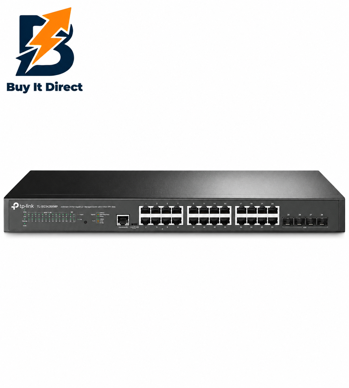 TP-Link TL-SG3428XPP-M2 JetStream 24-Port L2 Managed Switch 2.5G PoE+ 4×10G SFP Uplink