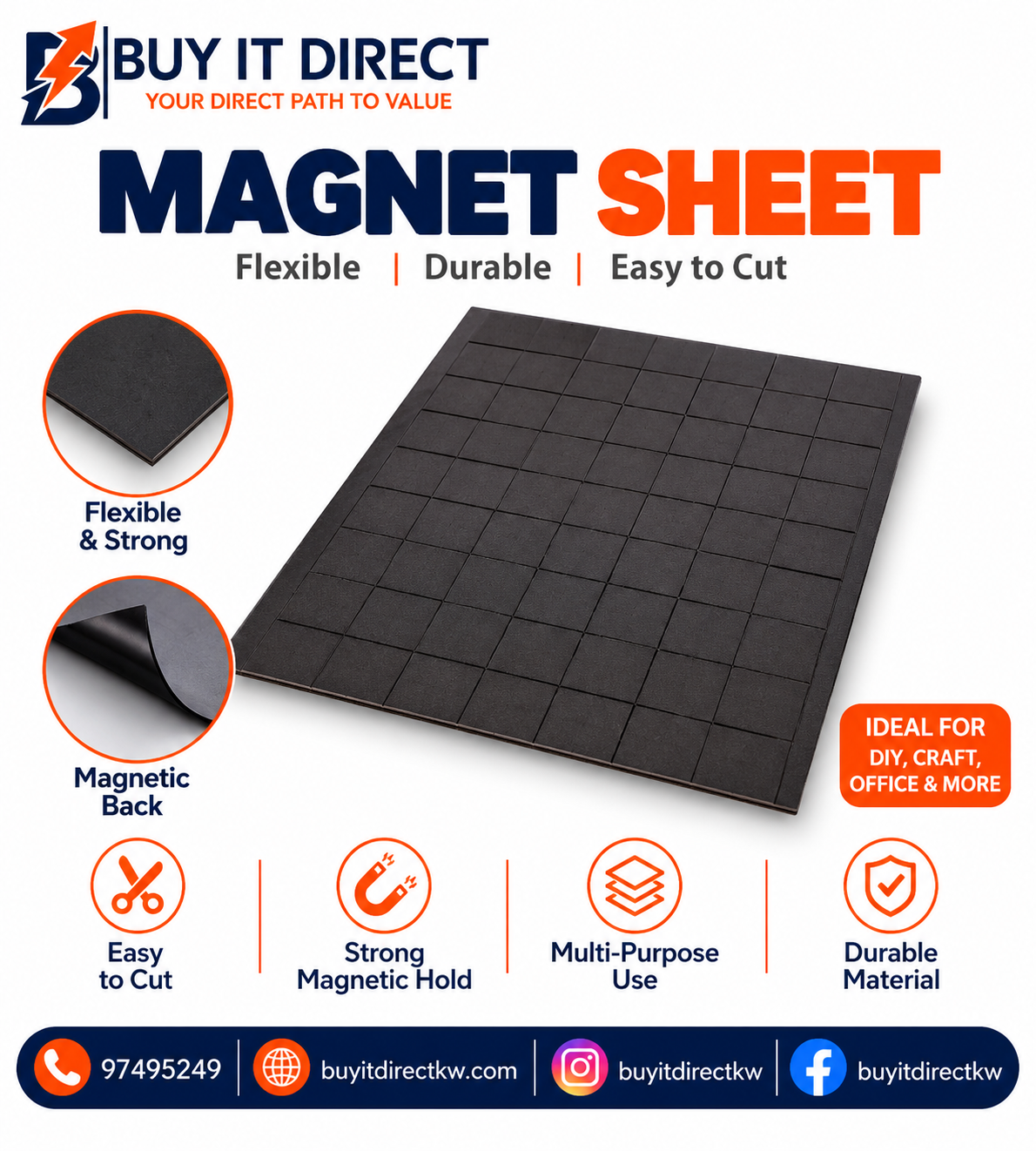 Magnet Sheets 1 Pack 10 Pieces