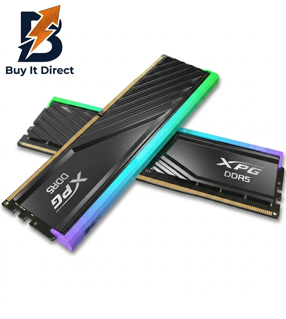 XPG 32GB 6000MHz DDR5 Lancer Blade RGB Desktop Memory RAM CL30 Kit (16GB x2) Black