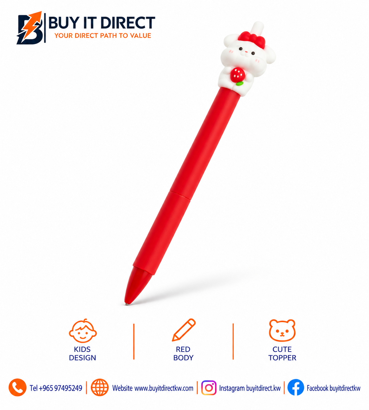 KUKI Pencil for Kids – Red