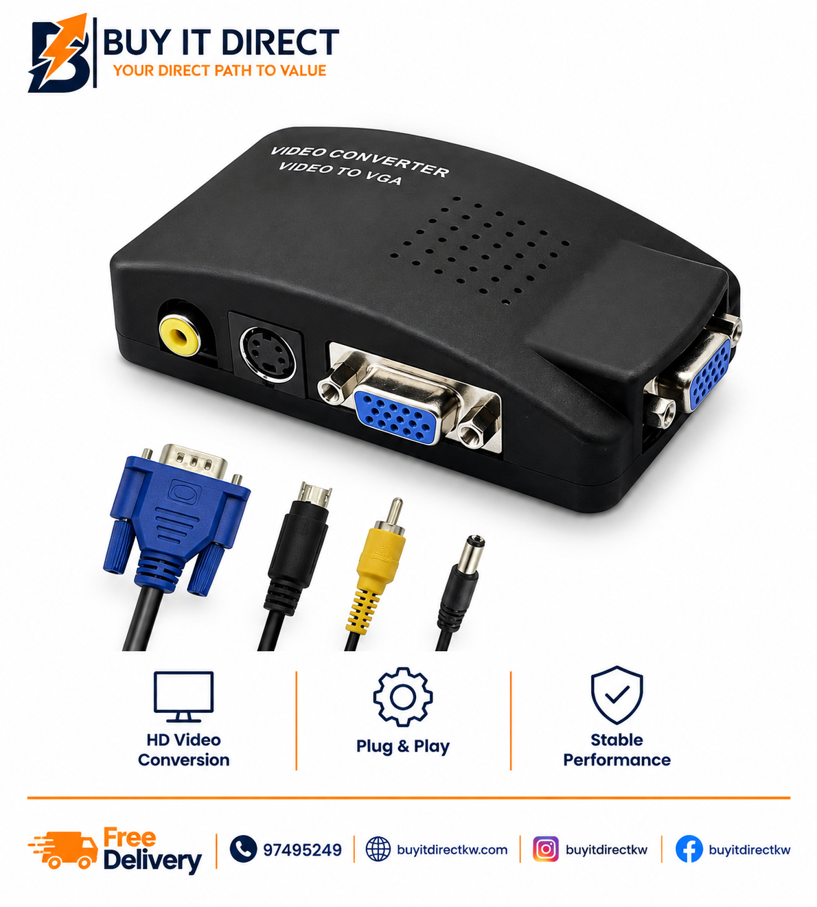 محول من AVI إلى VGA