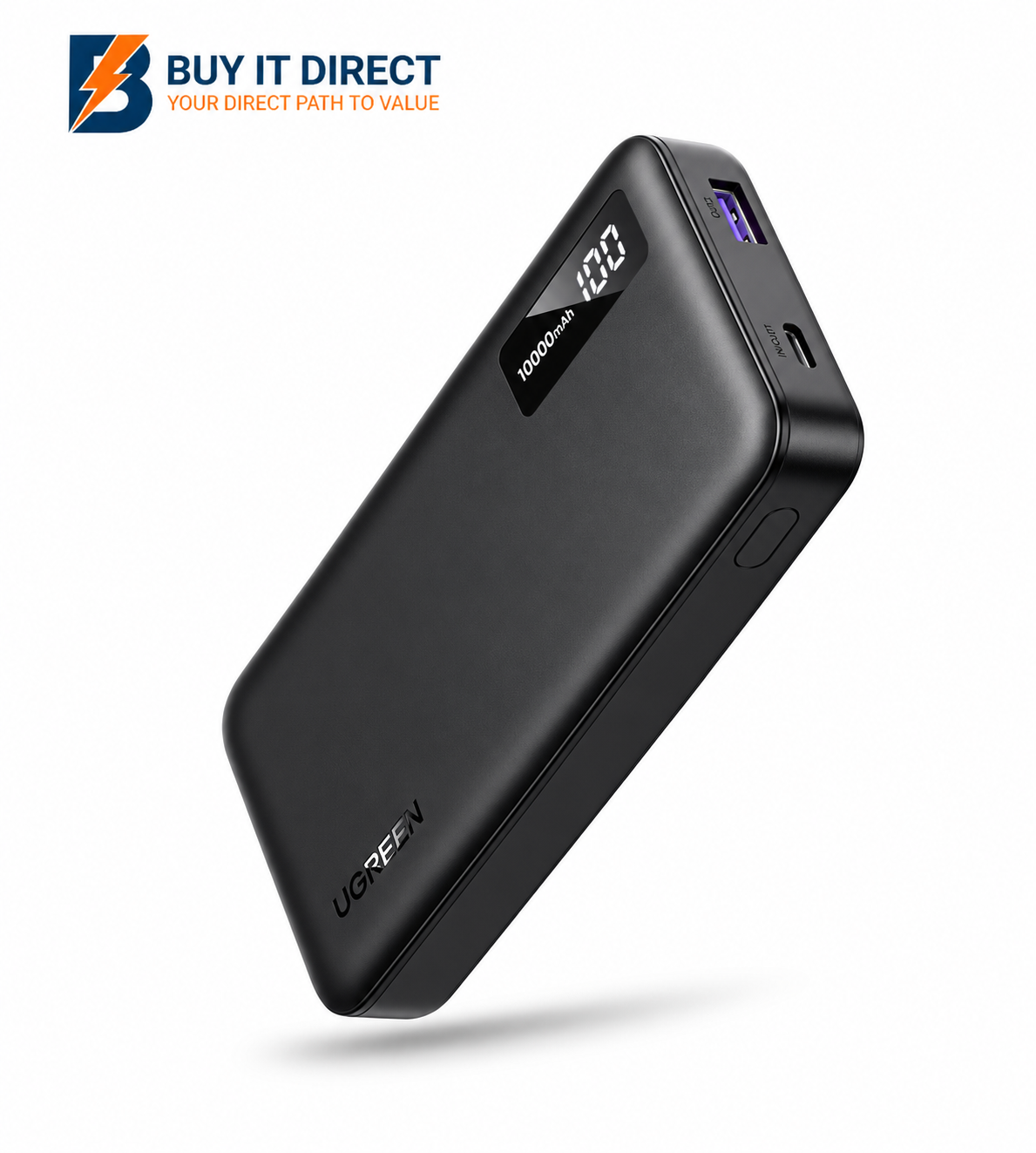 UGREEN PB311 10000mAh 20W Two Way Fast Charging Power Bank Black