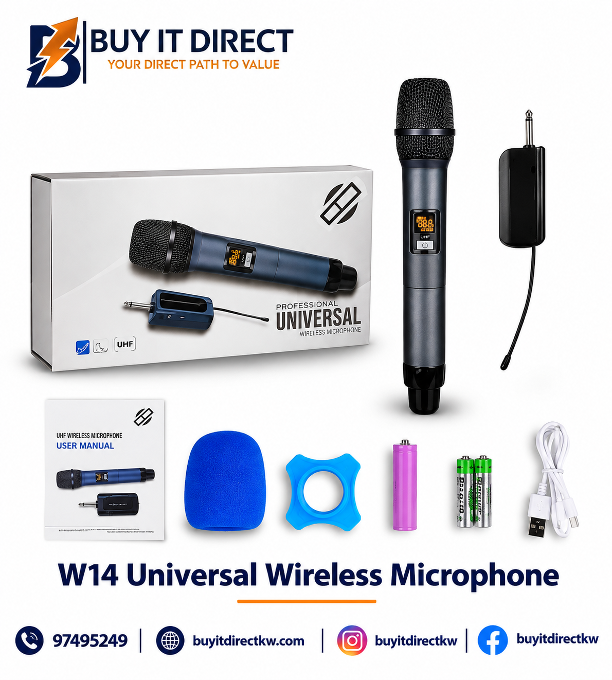 W14 Universal Wireless Microphone
