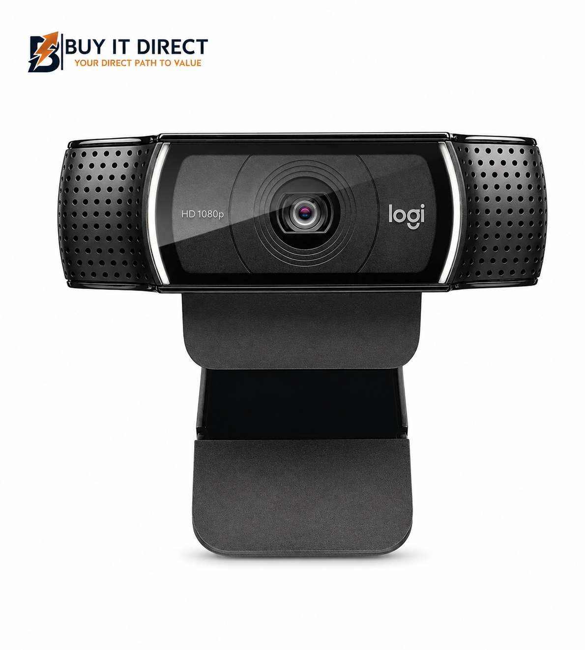 كاميرا ويب Logitech C920 HD Pro بدقة Full HD 1080p مع فيديو عريض وميكروفونين مدمجين