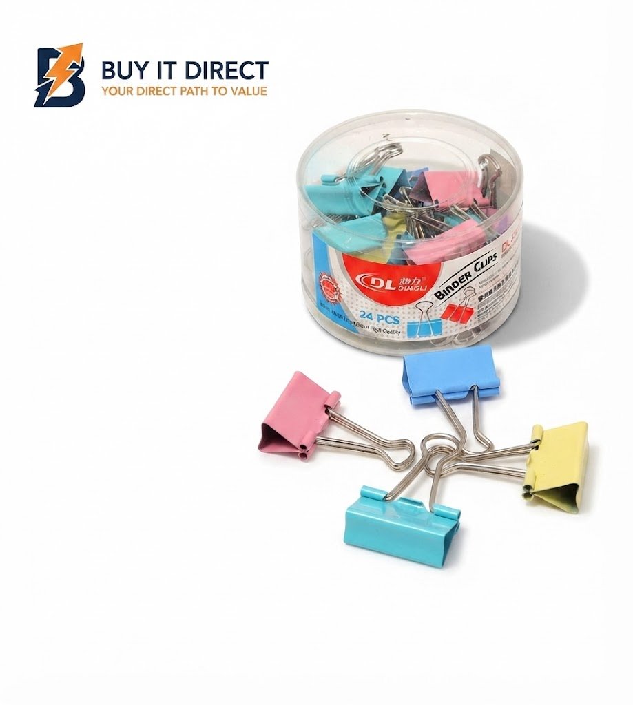 DINGLI BINDER CLIPS COLOUR 32 MM DL69403