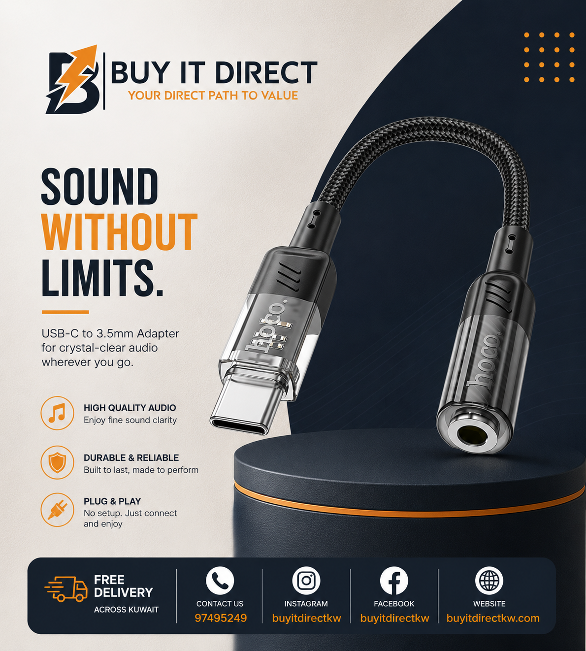محول الصوت LS37 Spirit من Type-C إلى 3.5 مم