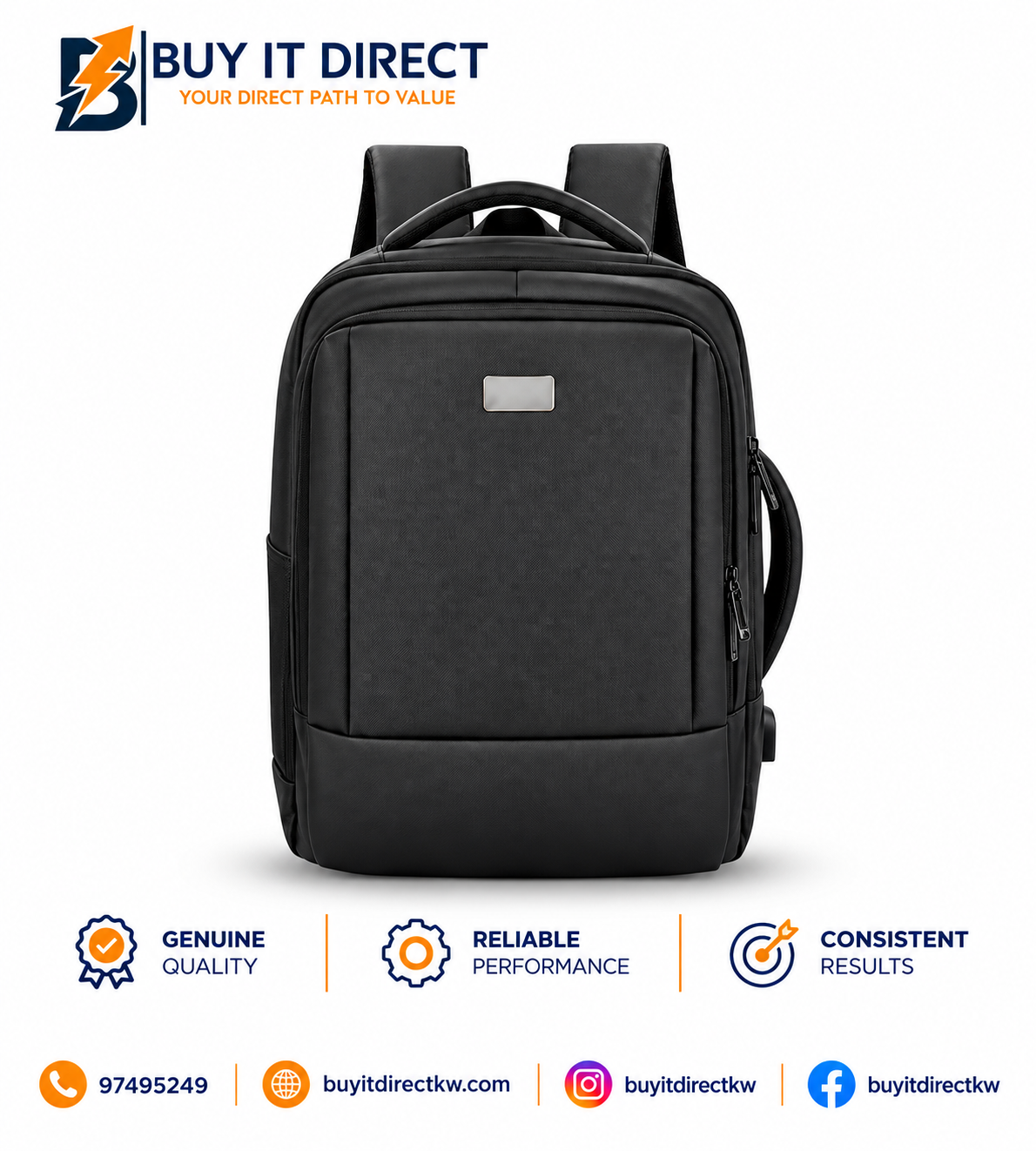 TECH TRAVEL BAG Expandable Waterproof Laptop Backpack with USB Charging