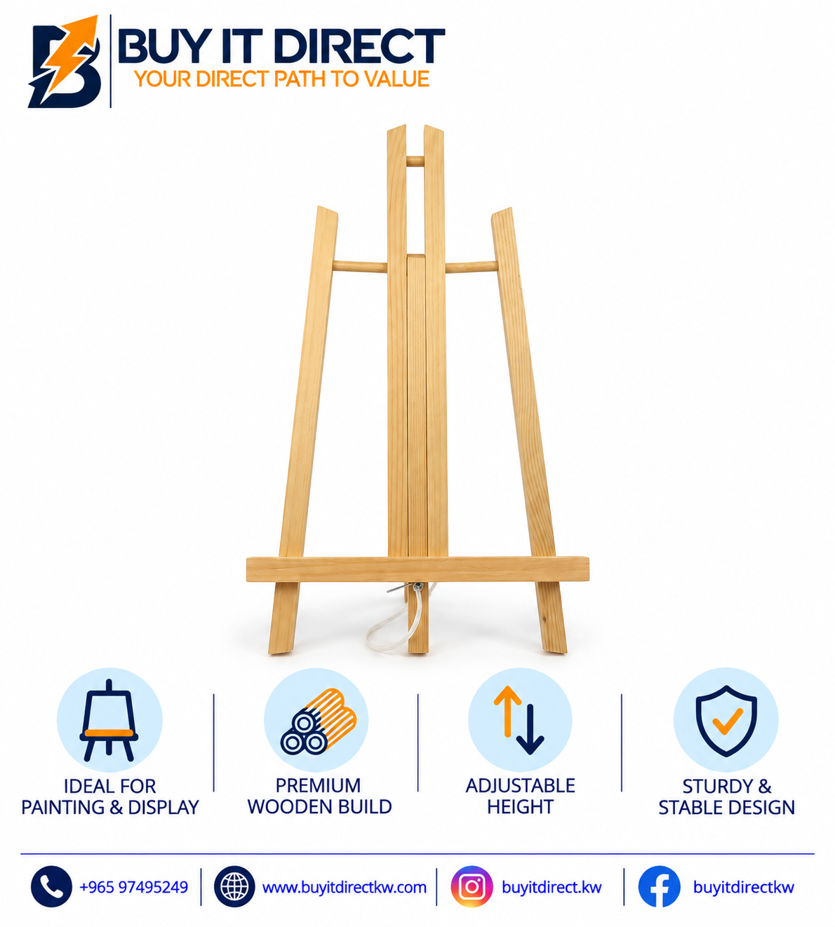 Canvas Stand Wooden Easel 6