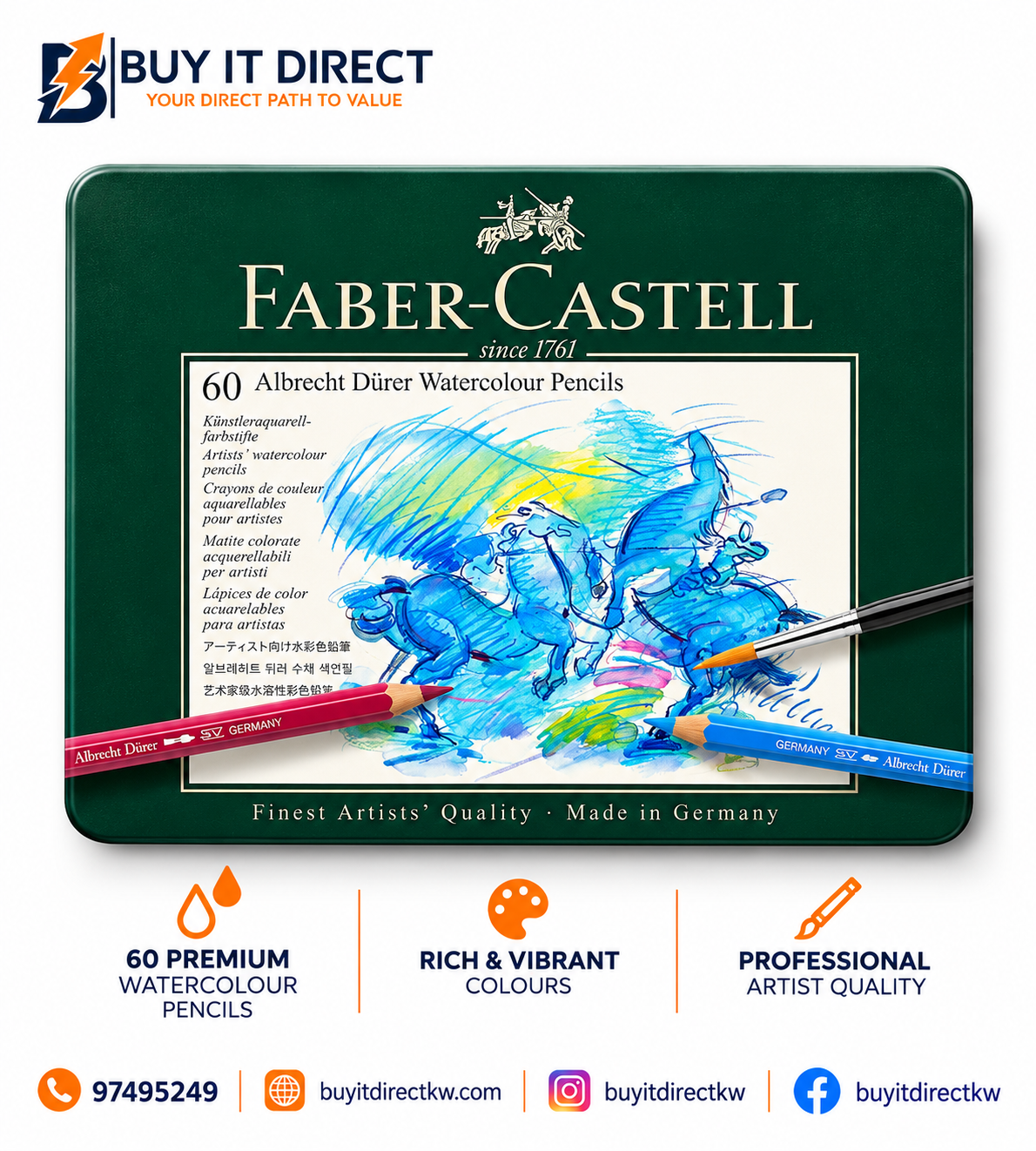 Faber-Castell 60 Albrecht Dürer Watercolour Pencils