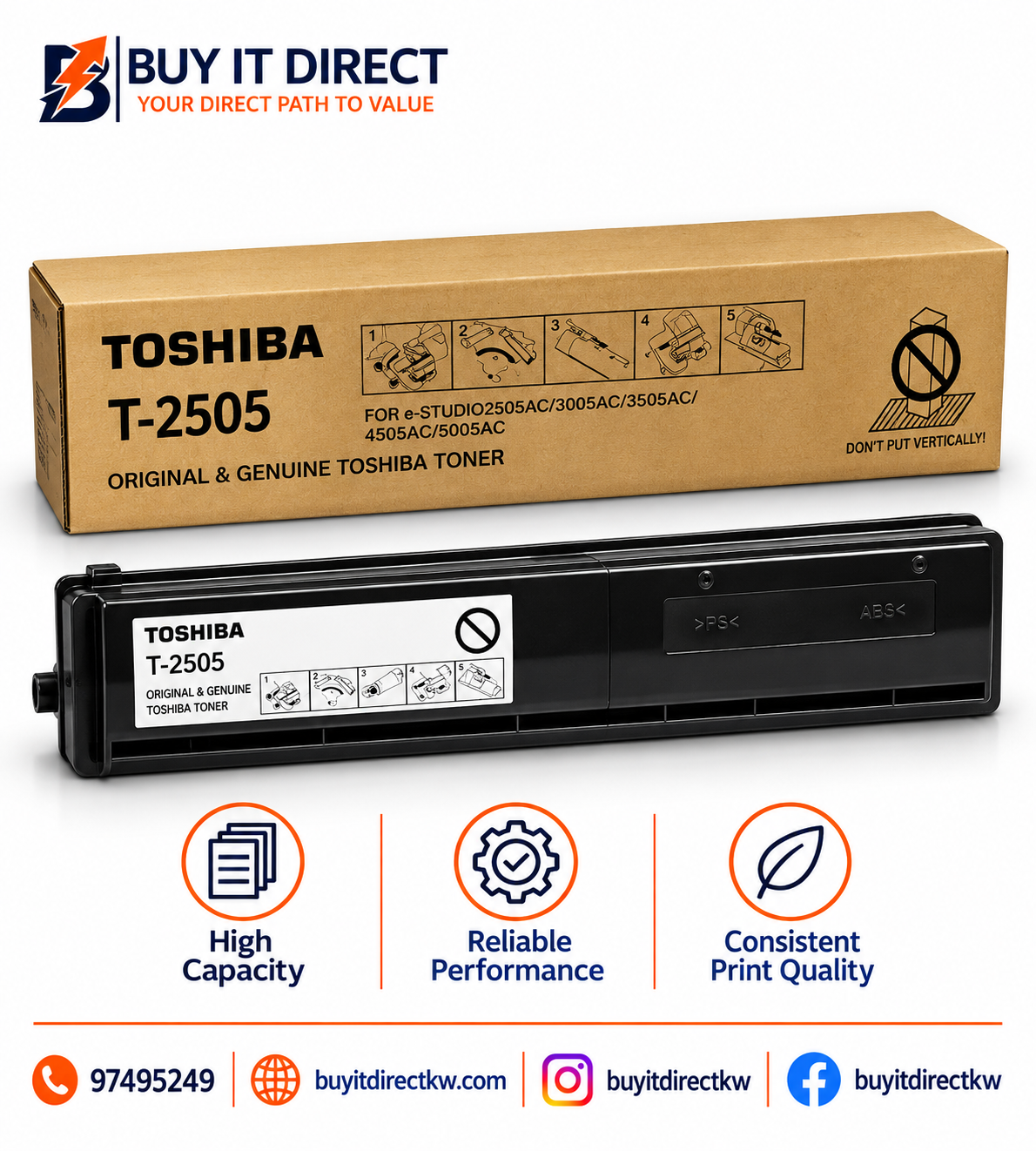Toshiba e STUDIO 2505 High Capacity Black Toner