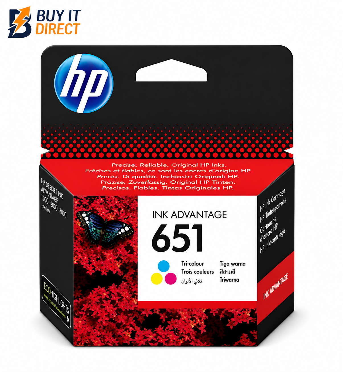 خرطوشة حبر HP 651 ثلاثية الألوان