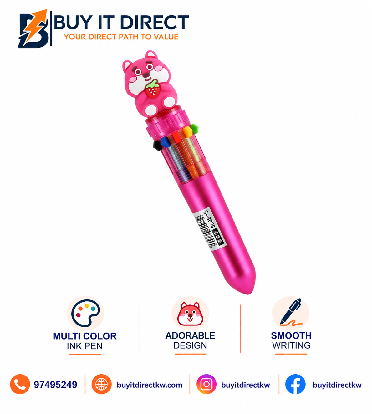 10 in 1 Pens Pink