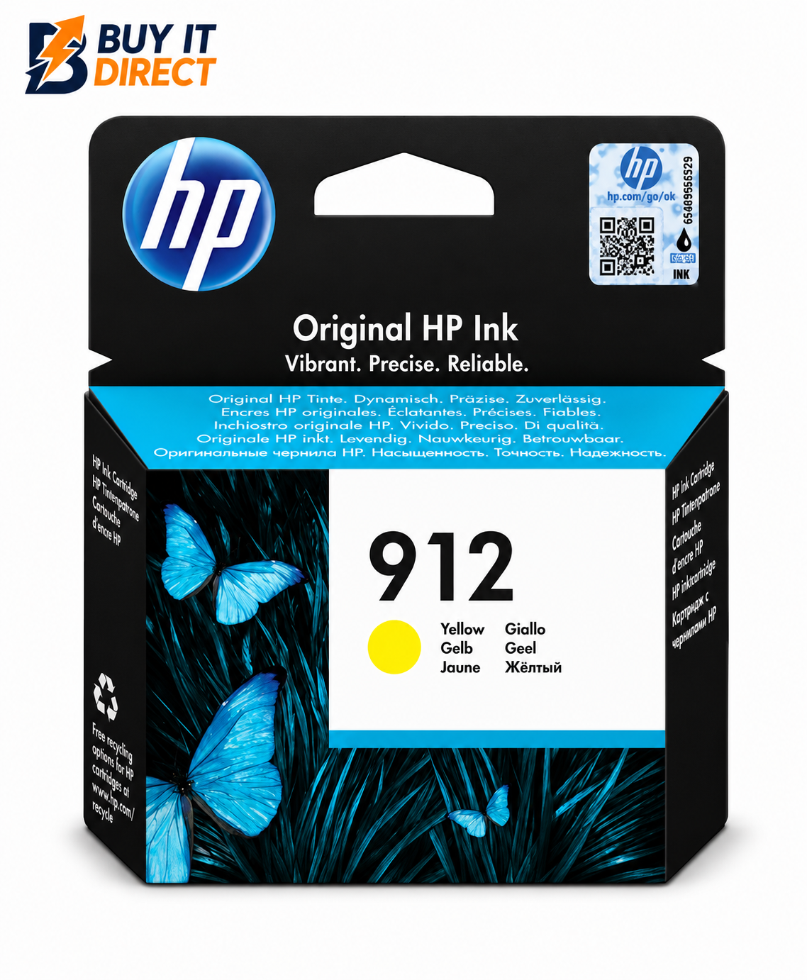 خرطوشة حبر HP 912 الصفراء