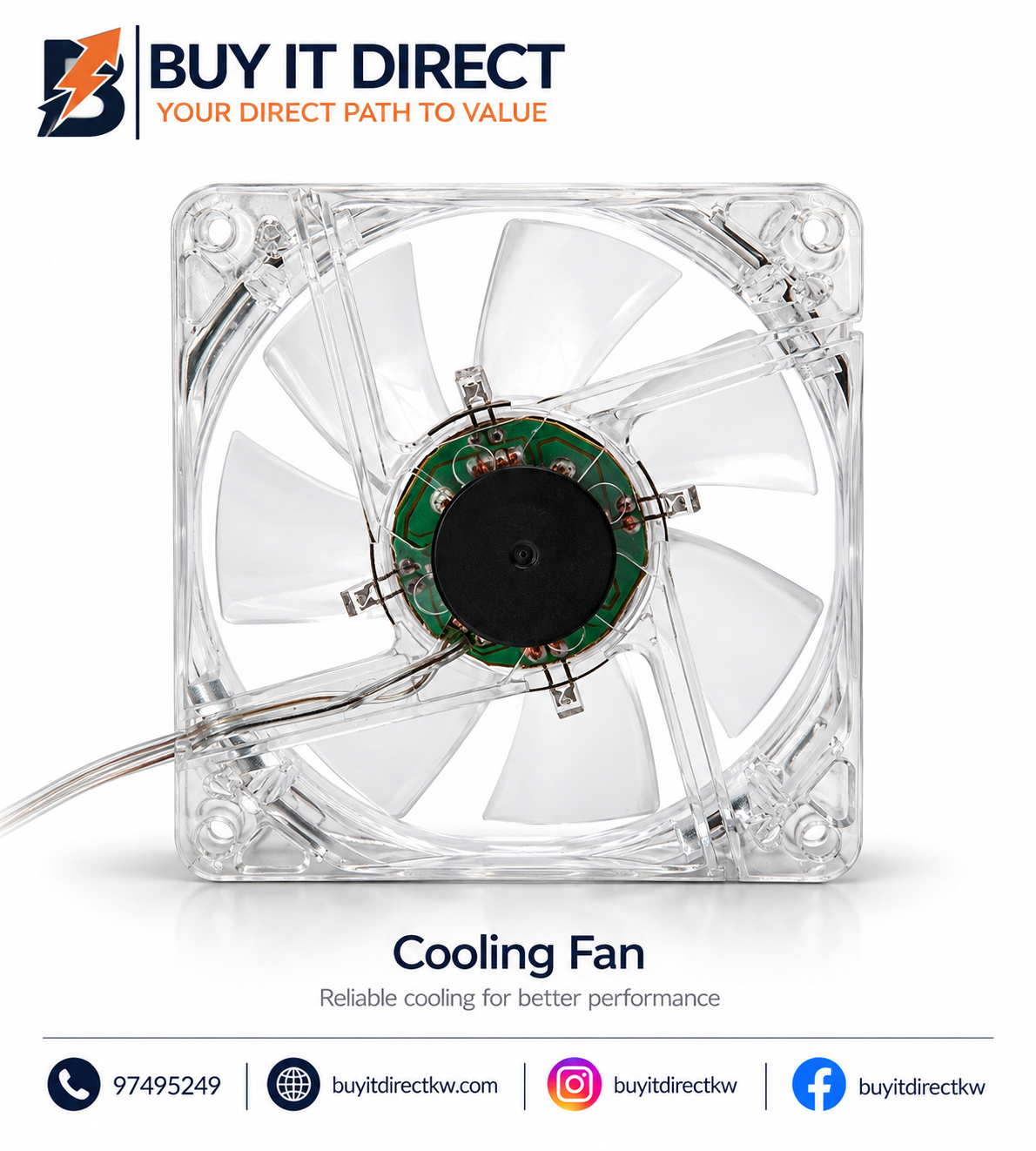 Fan Case 7 CM Transparent