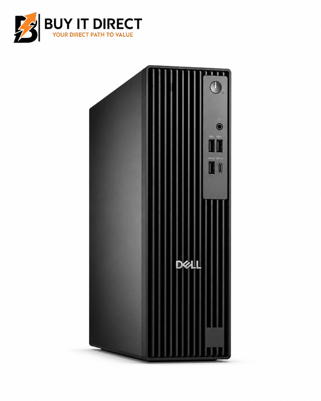 كمبيوتر مكتبي Dell Pro Slim QCS1250 بمعالج Intel Core i7 وذاكرة 8 جيجابايت وتخزين 1 تيرابايت NVMe SSD وضمان سنة