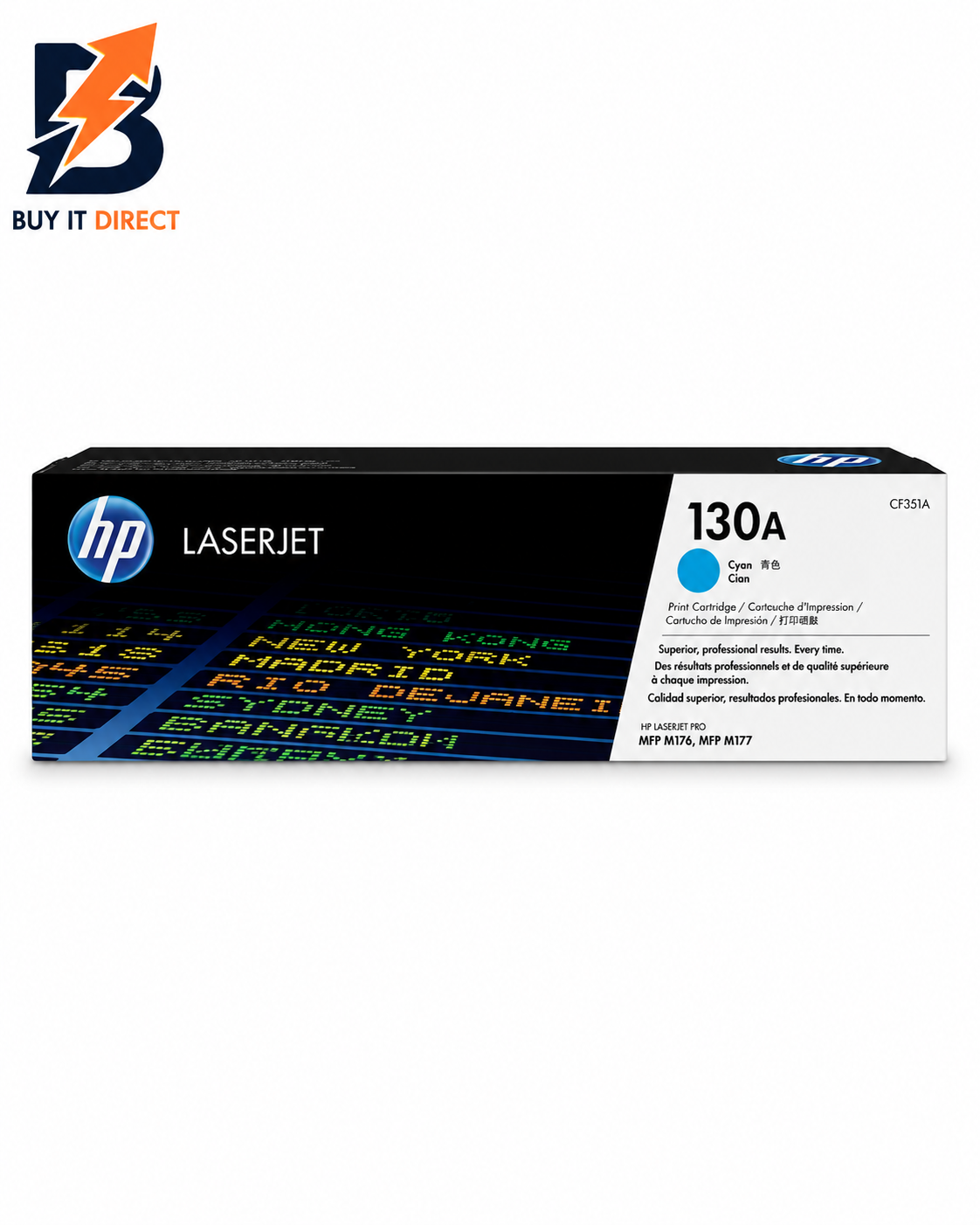 HP 130A Cyan Color – 1K Pages / Cyan Color / Toner Cartridge – (CF351A)