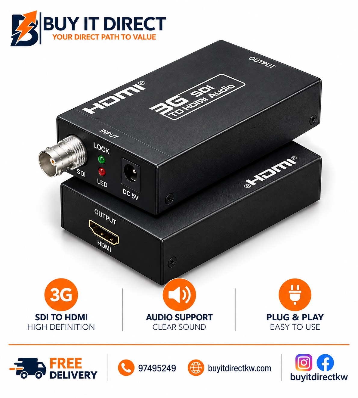 SDI Input to HDMI Output Converter