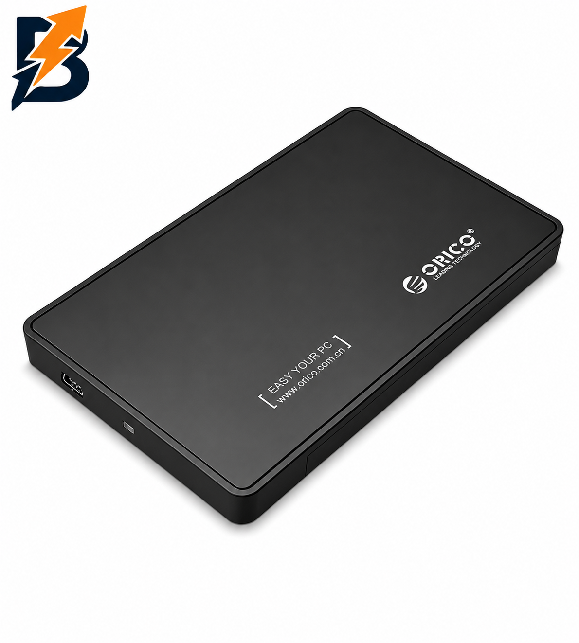 علبة Orico 2588 USB 2.0 SATA 2.5 بوصة HDD/SSD، أسود