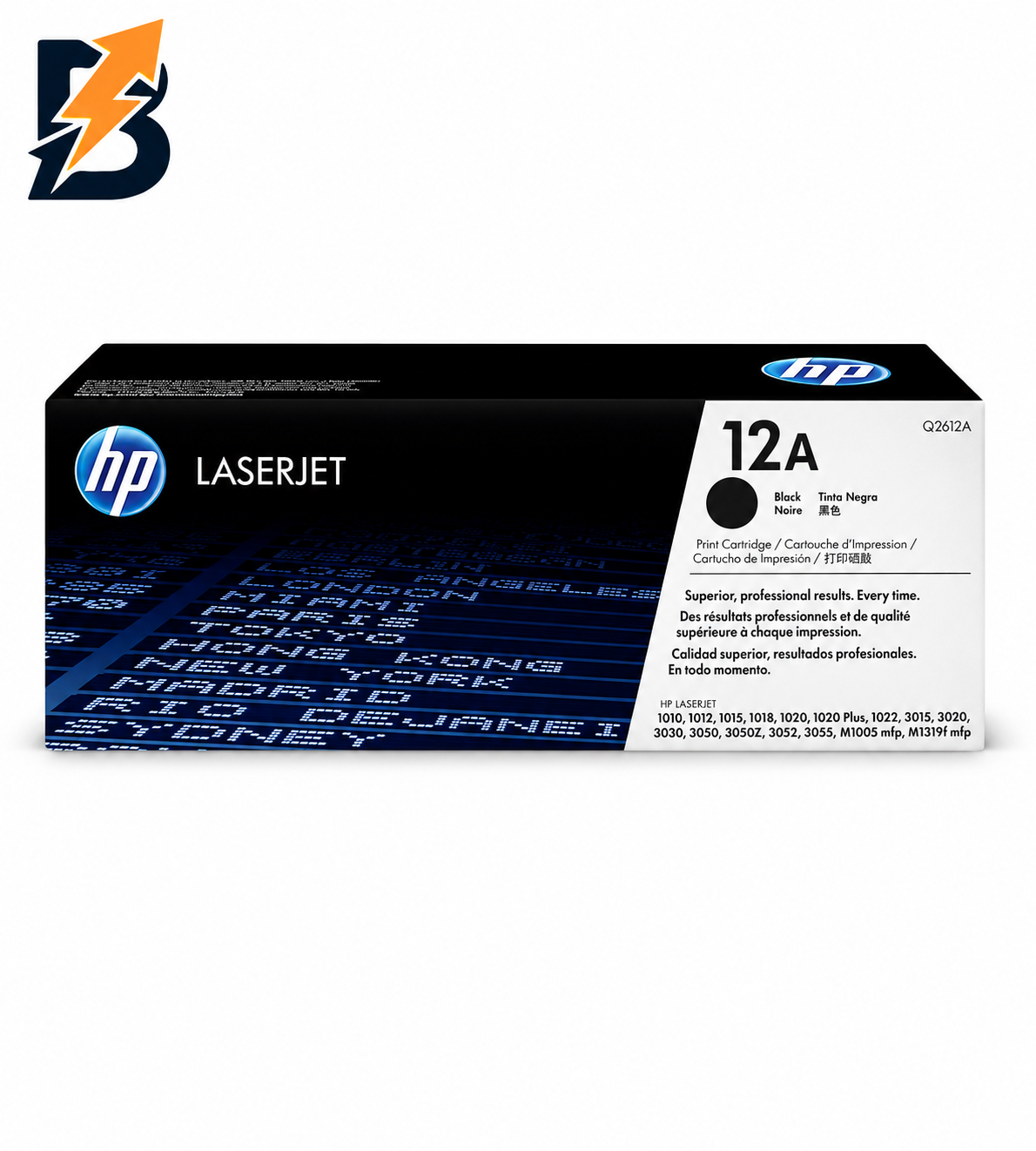 HP 12A Black Color – 2K Pages / Black Color / Toner Cartridge