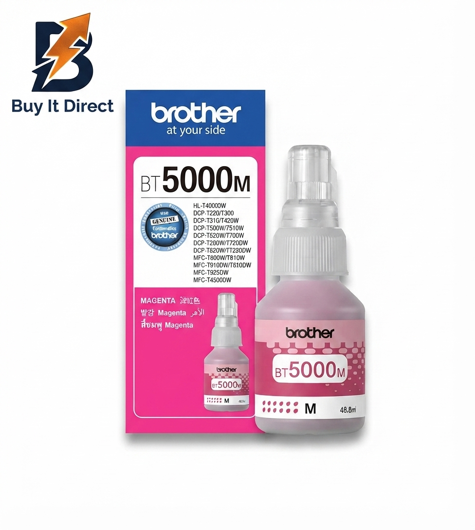 Brother Genuine BT5000M Magenta Ink Bottle