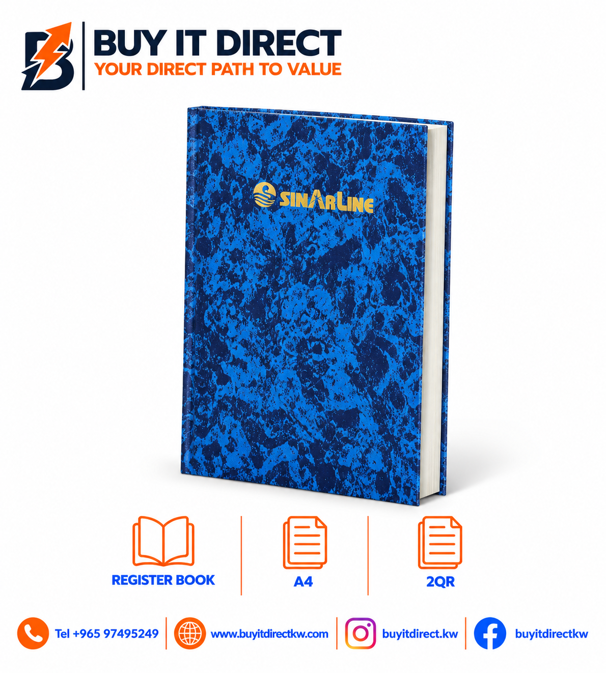 Register Book A4 2QR