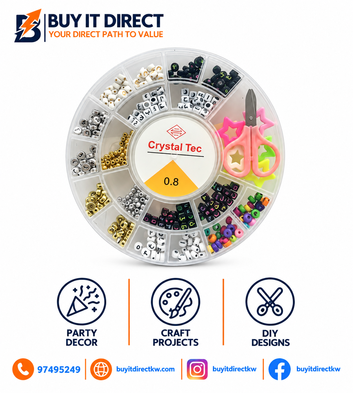 Mixed Beads for Crafts