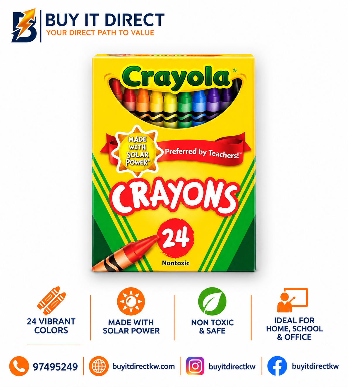 Crayola Classic Crayons 24 Count