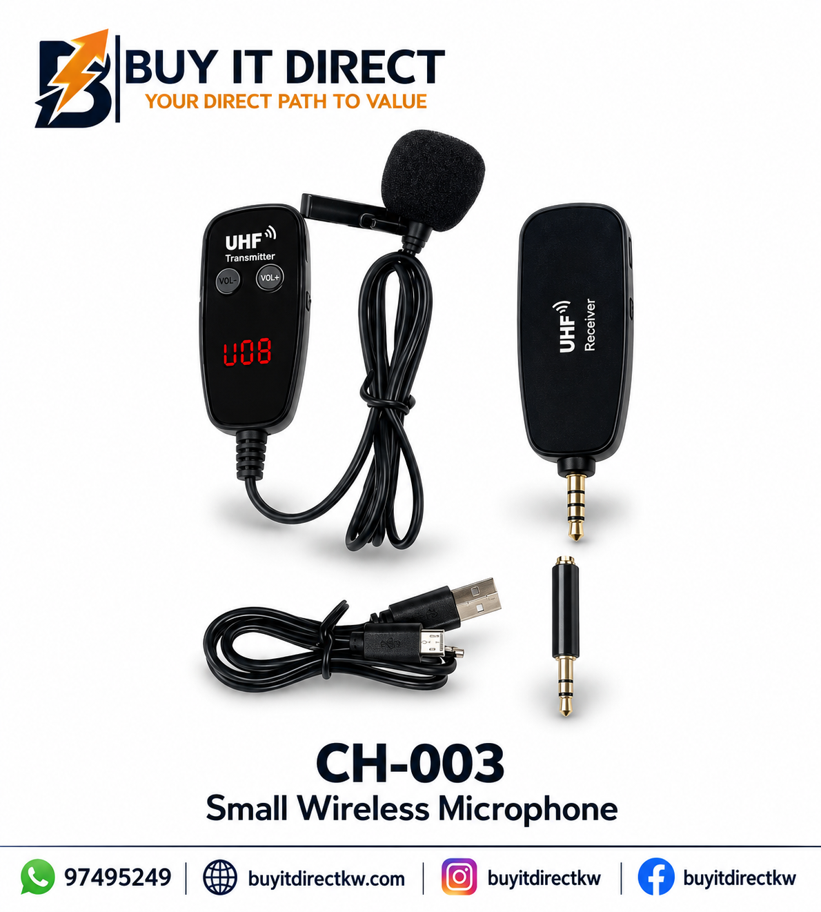 CH-003 Small Wireless Microphone