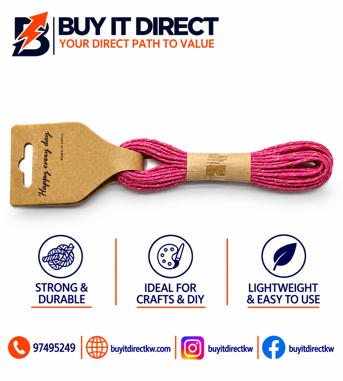 Small Bright Pink Rope