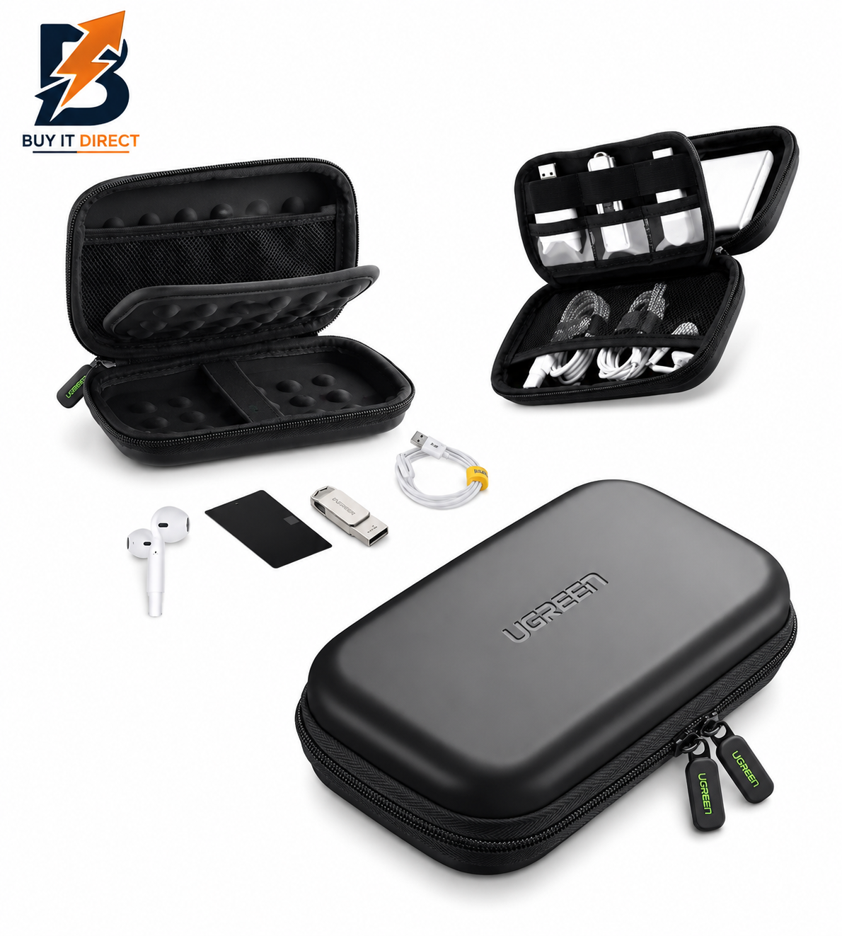 UGREEN Hard Disk Storage Bag - Large / Black