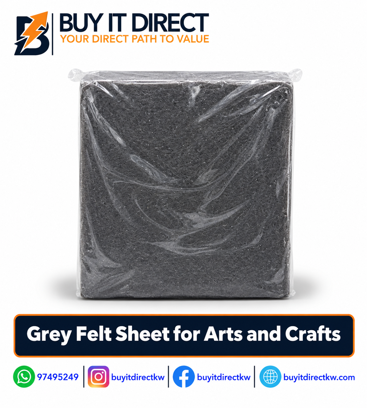 Felt Sheet Grey