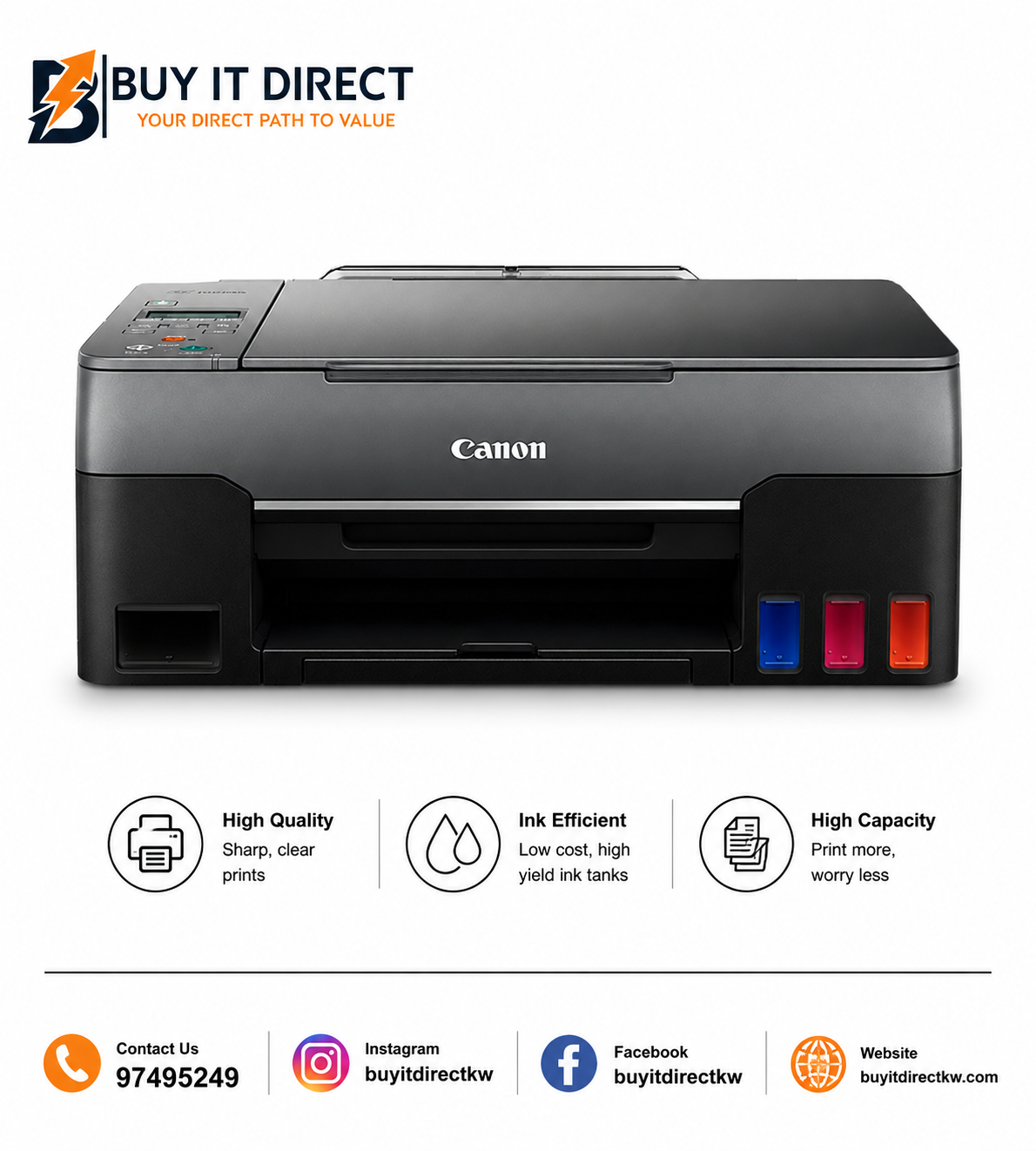 Canon PIXMA G3460 All In One Ink Tank Printer - SO