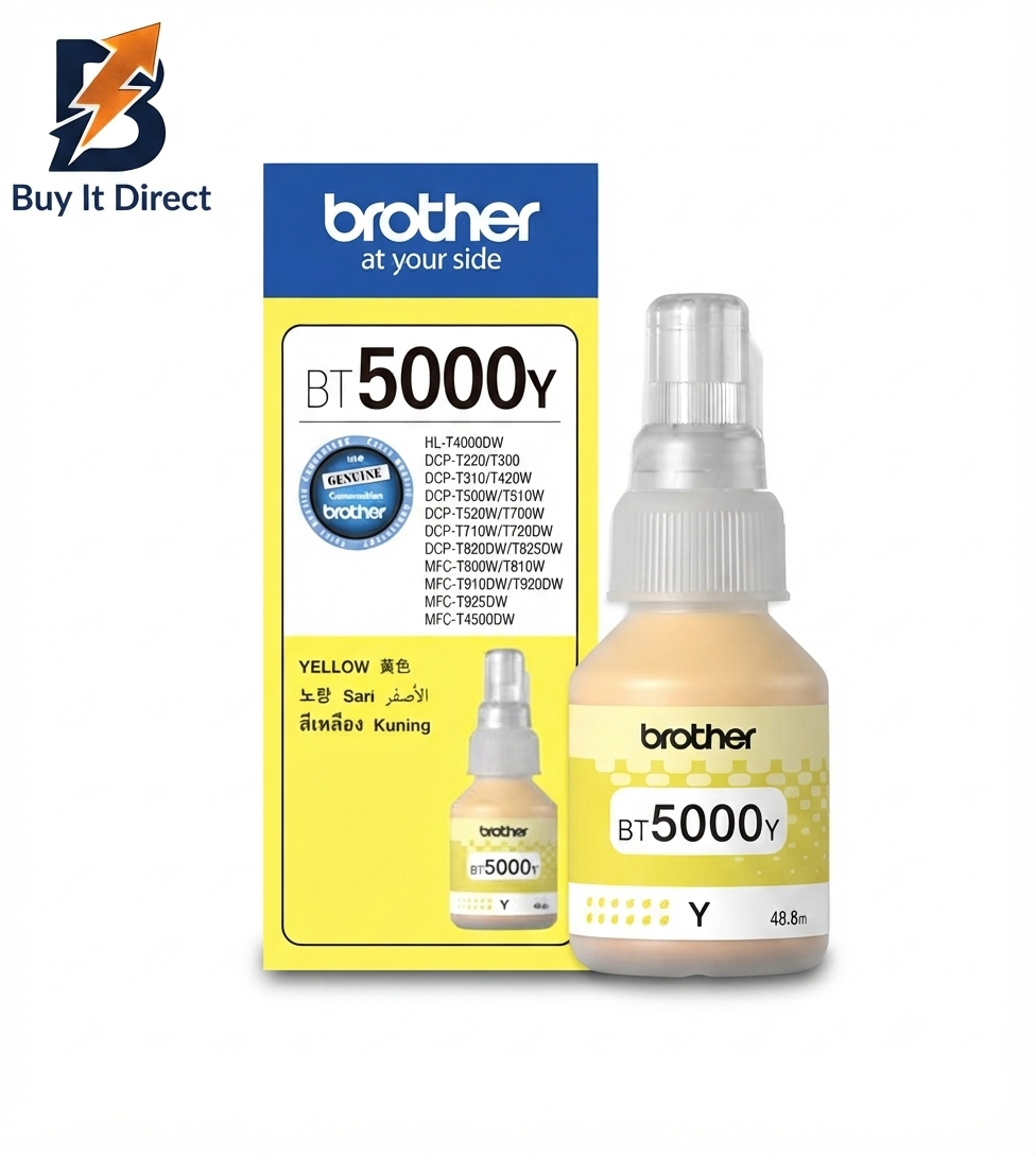 Brother Genuine BT5000Y Yellow Ink Bottle