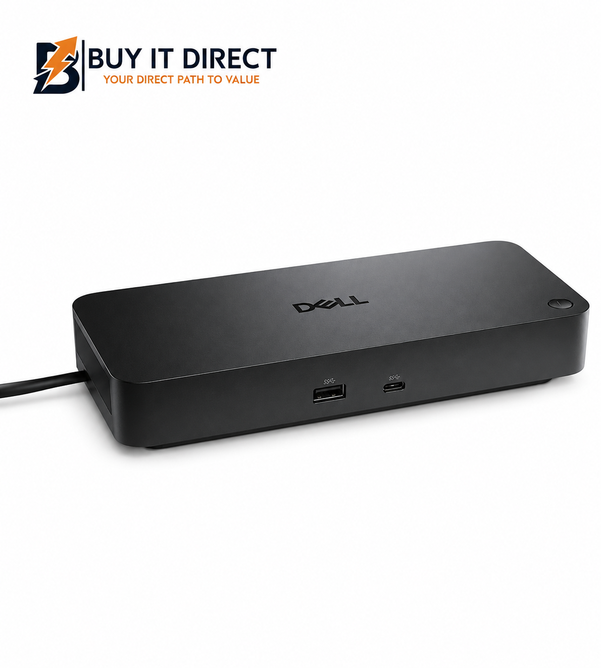 محطة إرساء Dell Pro Dock WD25 USB C مع HDMI 2.1 و DisplayPort 1.4 و USB 3.2 و 2.5GbE باللون الأسود