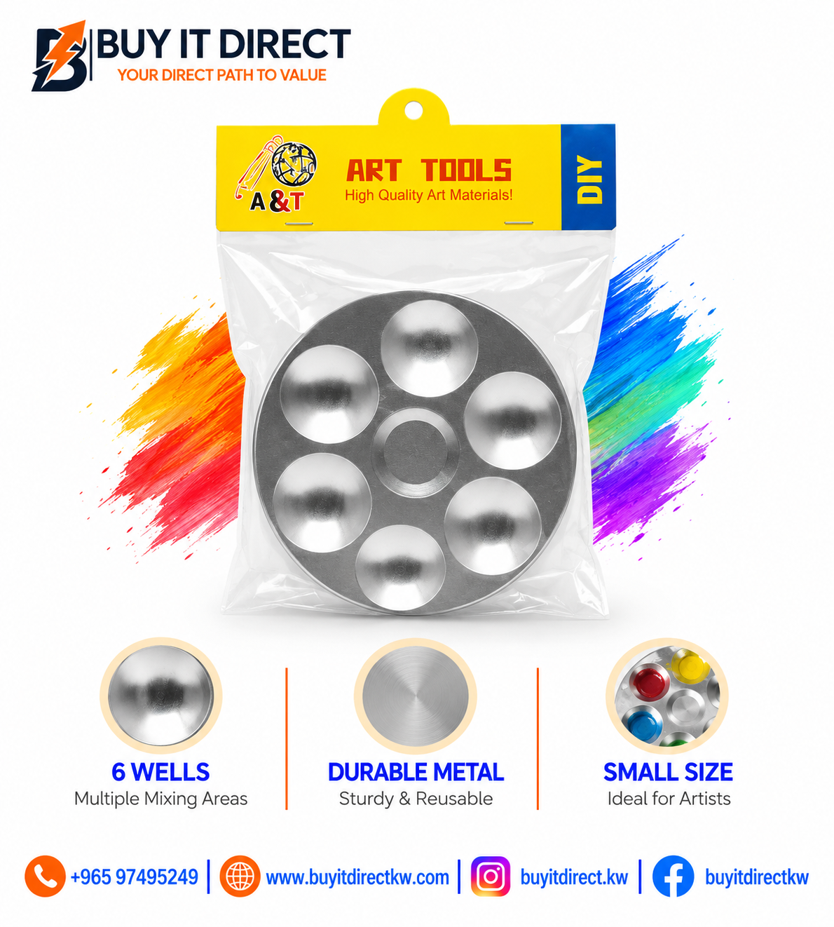 Metal Paint Palette Small