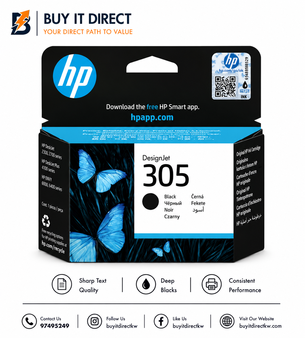 HP 305 Black Original Ink Cartridge
