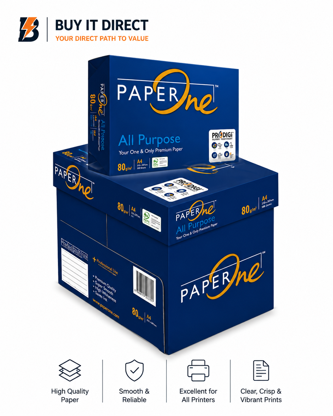 ورق تصوير PaperOne A4 متعدد الاستخدامات