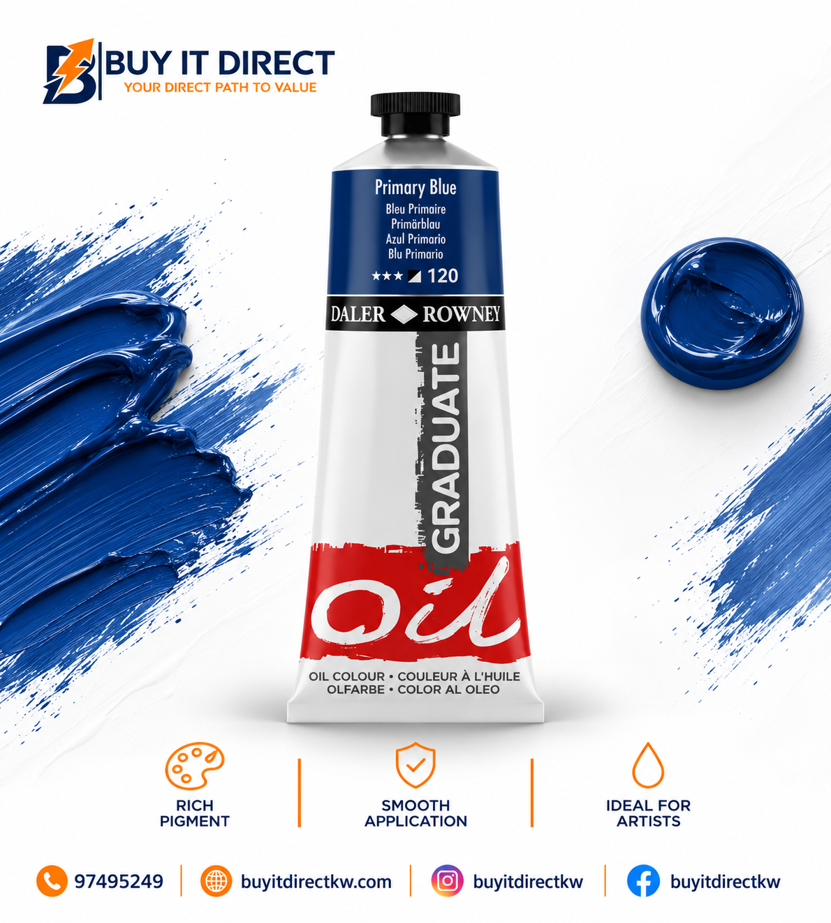 DALER RONEY Oil GRADUATE Primary Blue
