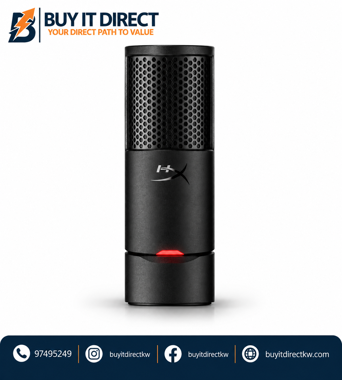 HyperX SoloCast 2 USB Gaming Microphone Black