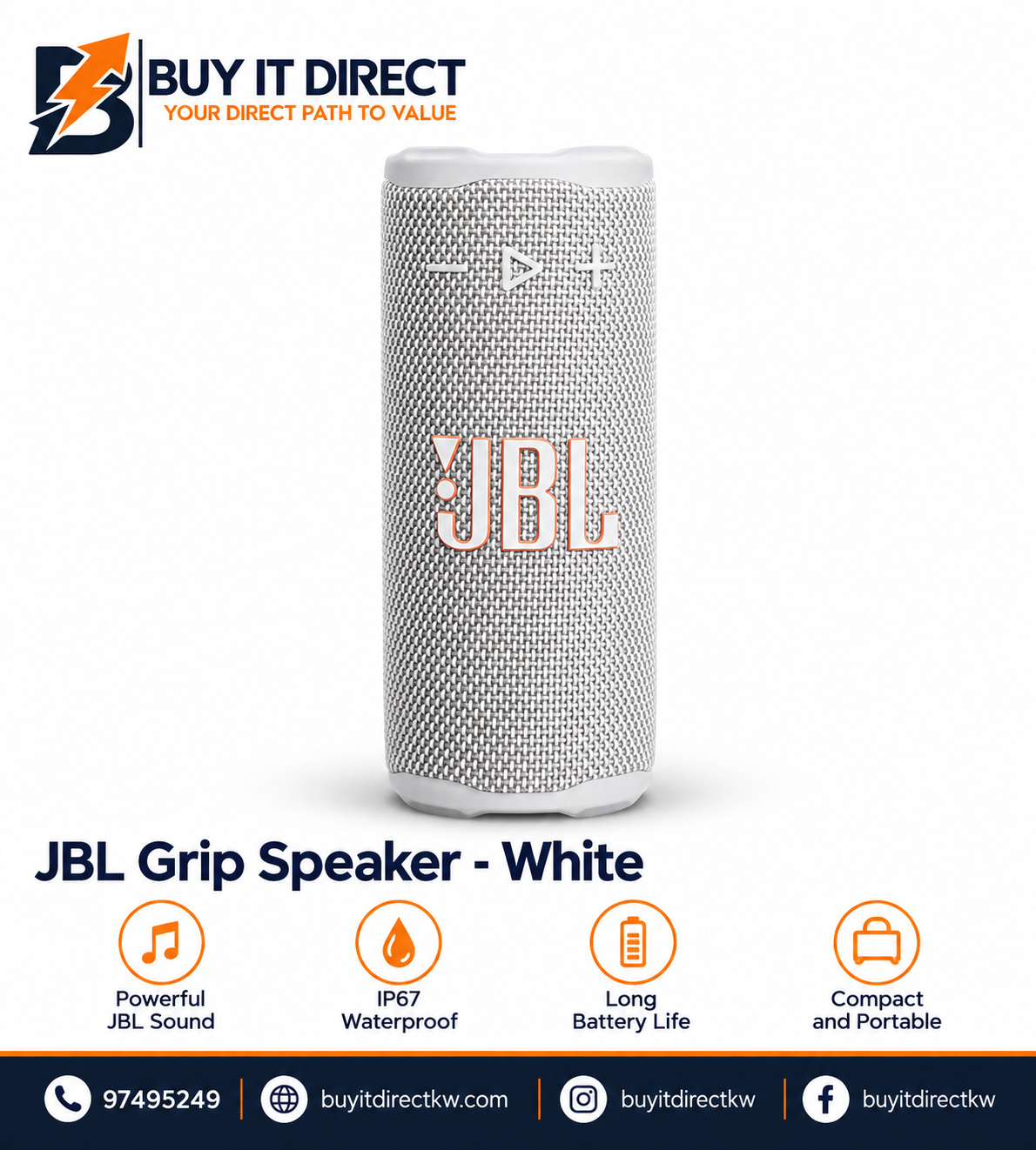 JBL Grip Speaker White