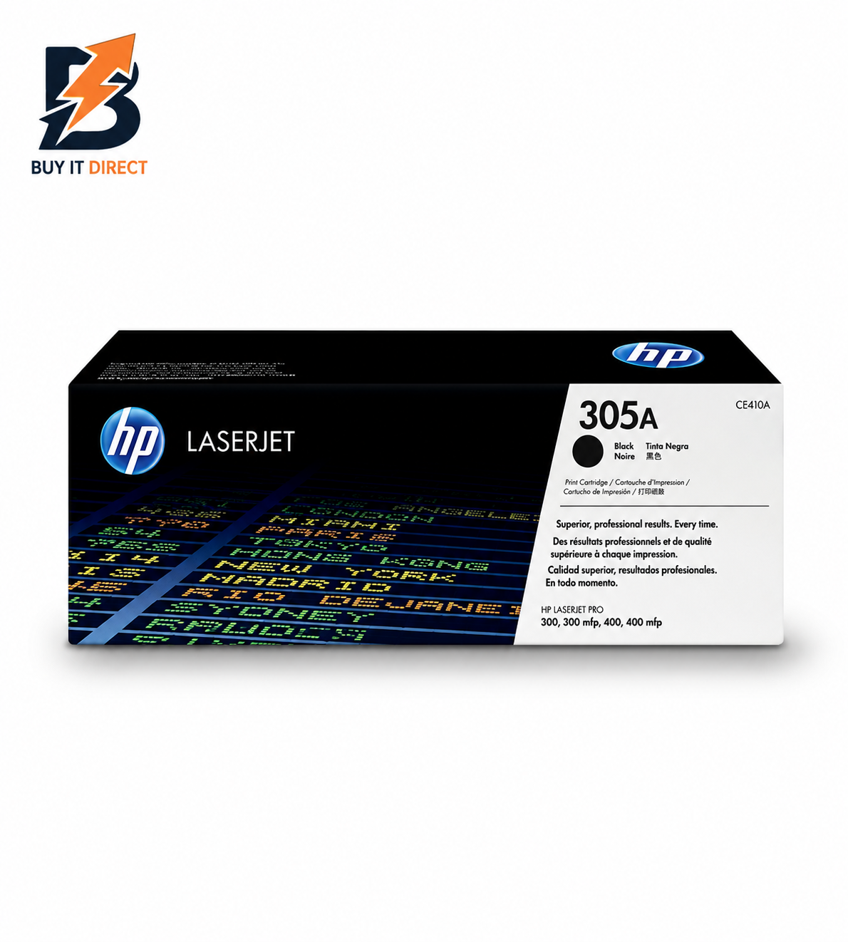  HP 305A Black LaserJet Toner Cartridge – (CE410A)
