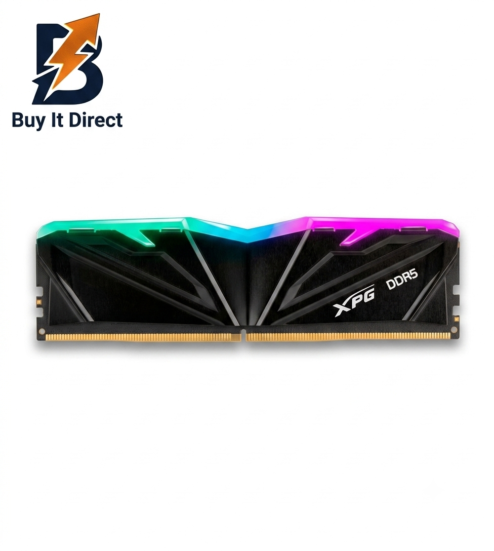 XPG 16GB 5600MHz Aramax RGB DDR5 Desktop RAM Memory CL46 (16GB x1) Black