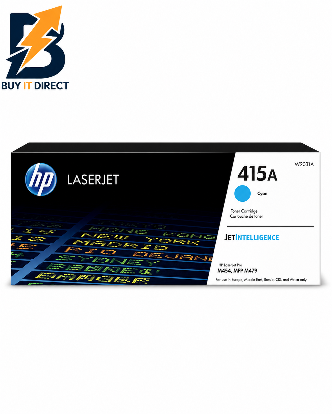 HP 415A سماوي LaserJet خرطوشة تونر – 2.1K Pages / سماوي Color / خرطوشة تونر – (W2031A)