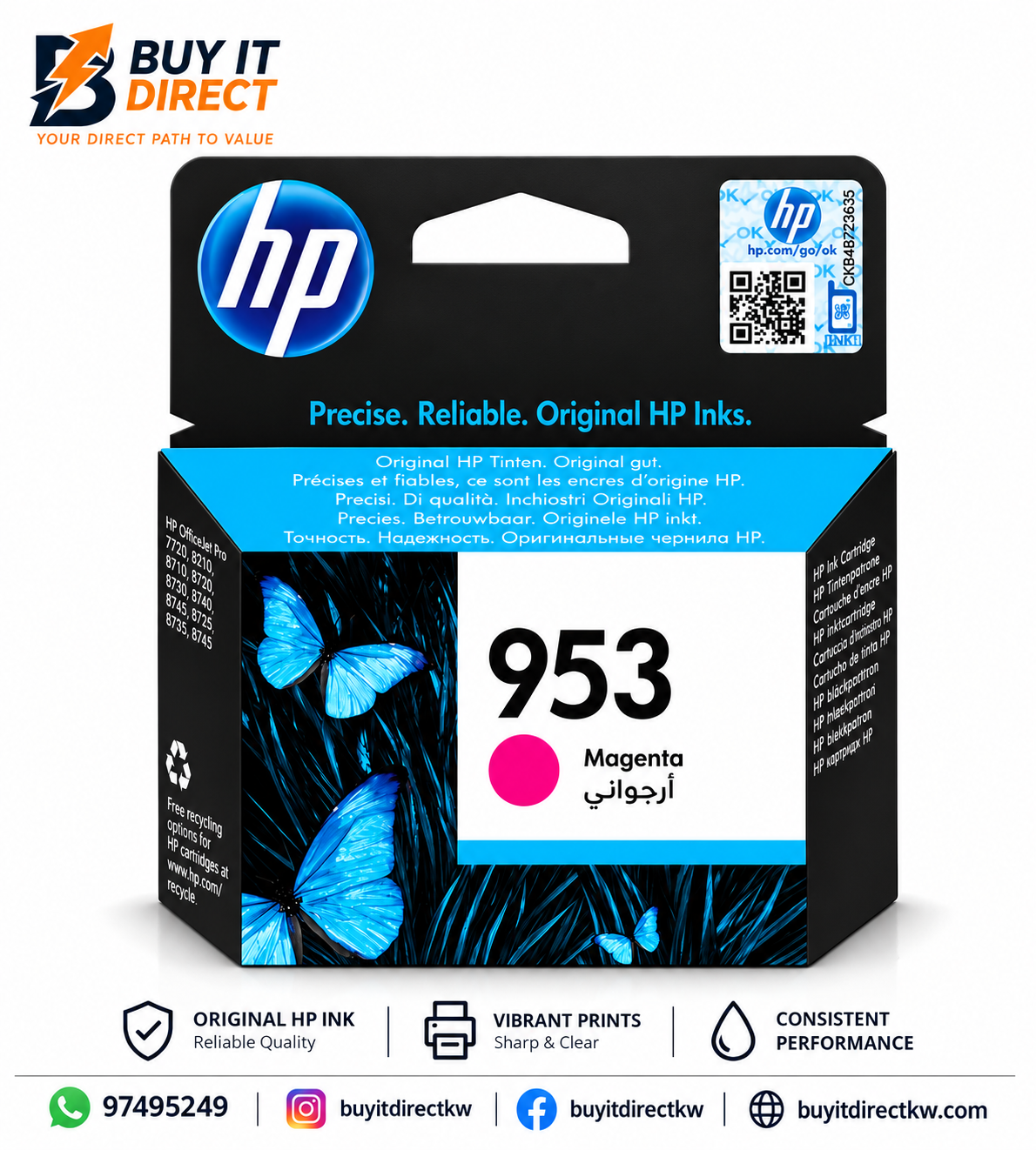 HP 953 Magenta Original Ink Cartridge