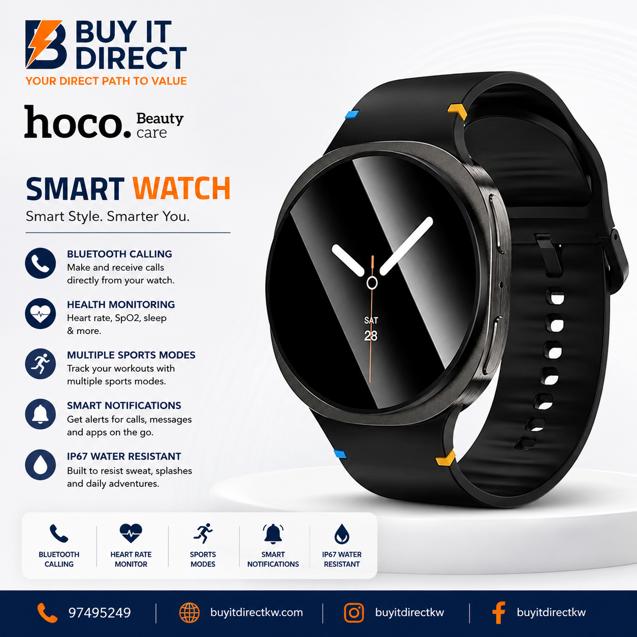 ساعة ذكية Hoco Y43