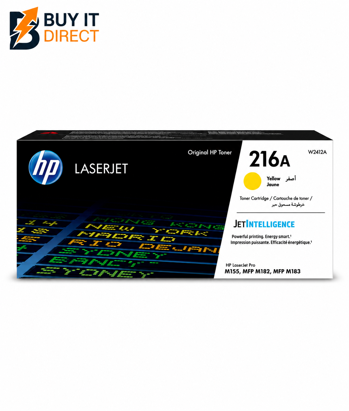 HP 216A أصفر خرطوشة تونر – 850 Pages / أصفر Color / خرطوشة تونر – (W2412A)