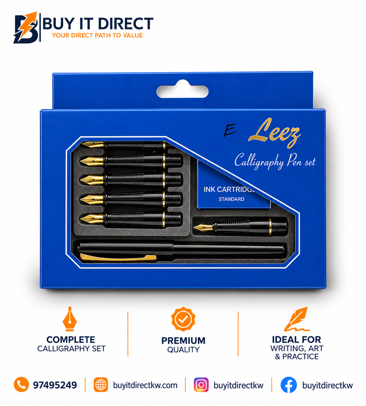 Leez Calligraphy Pen Set English
